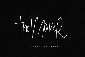 The Maker Handwritten Font