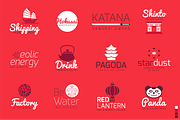 Asia Flat Logo Bundle, a Branding & Logo Template by ToonPlanet Vector Assets (Thumbnail 4 of 9)