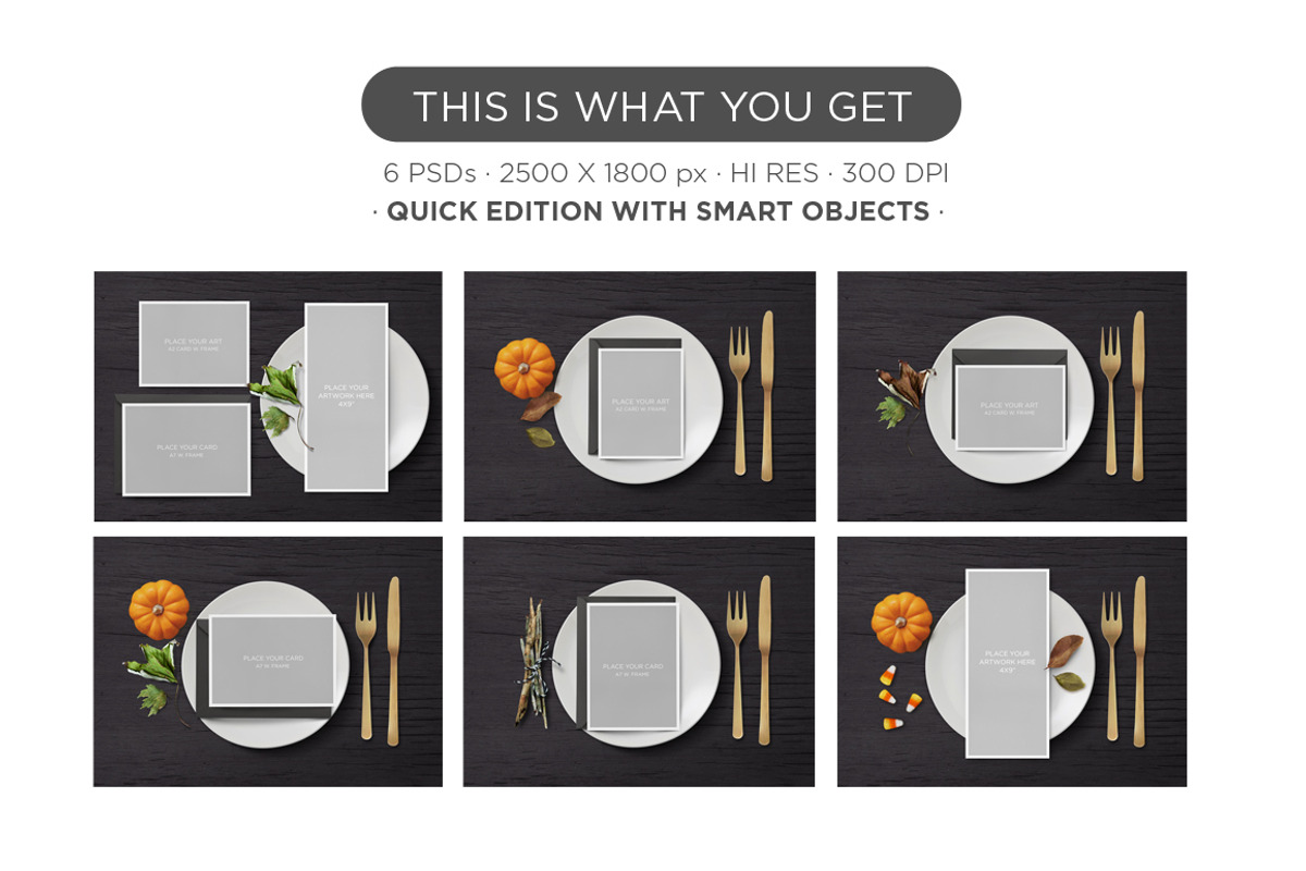 Mockup · Fall Stationery Scene, a Print Template by tomodachi studio (Photo 3 of 4)