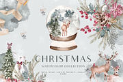 SALE! Christmas Holiday Watercolor, a Seasonal Illustration by Grace Noboa Illustrations (Thumbnail 1 of 9)