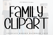 Family Clipart, a Sans Serif Font by InermediaSTUDIO (Thumbnail 1 of 7)
