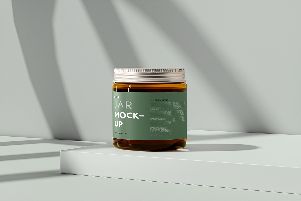 Glass Jar Mockups, a Cups & Container Mockup by graphic_keY (Photo 2 of 9)