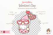 Groovy Valentine's Day SVG PNG, a Seasonal Illustration by Chonnieartwork (Thumbnail 5 of 6)