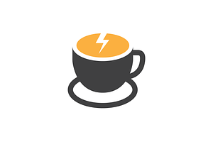 a cup of coffee cafe concept logo, a Branding & Logo Template by devastd