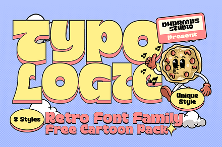Typologic - Cartoon Family + Assets, a Font by Dharmas Studio