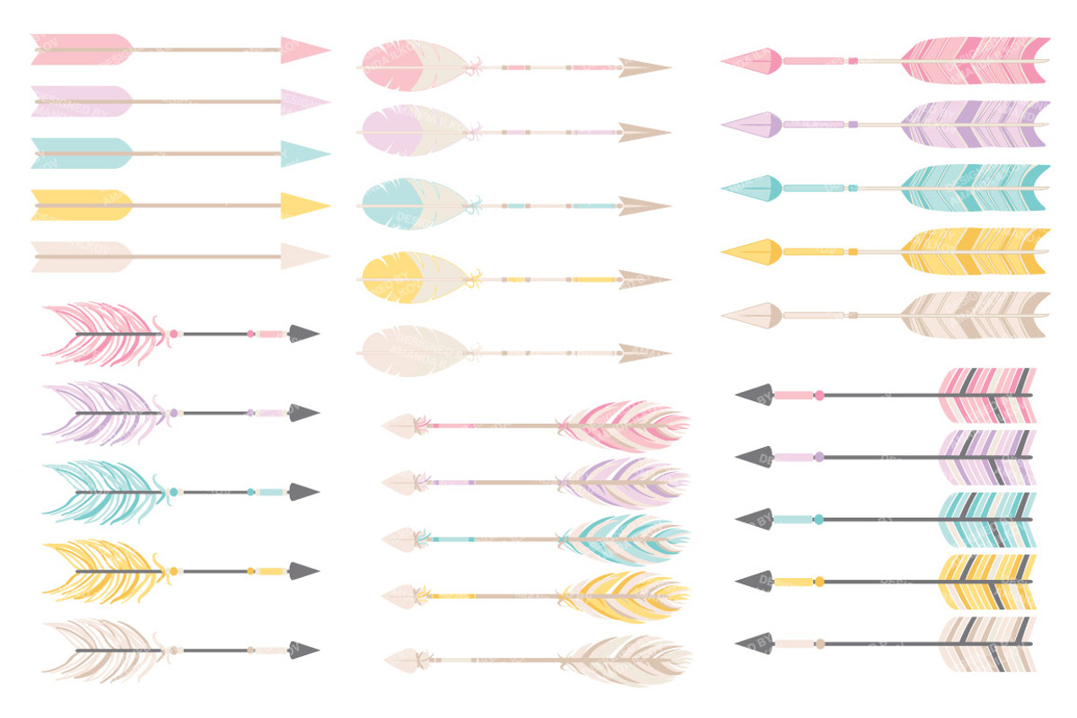 Fresh Tribal Arrow Clipart & Vectors, an Illustration by Amanda Ilkov (Photo 4 of 4)