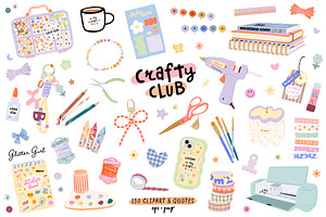 Crafty Girl & Junk Journal Bundle, an Object Graphic by Ruslana Lubenets