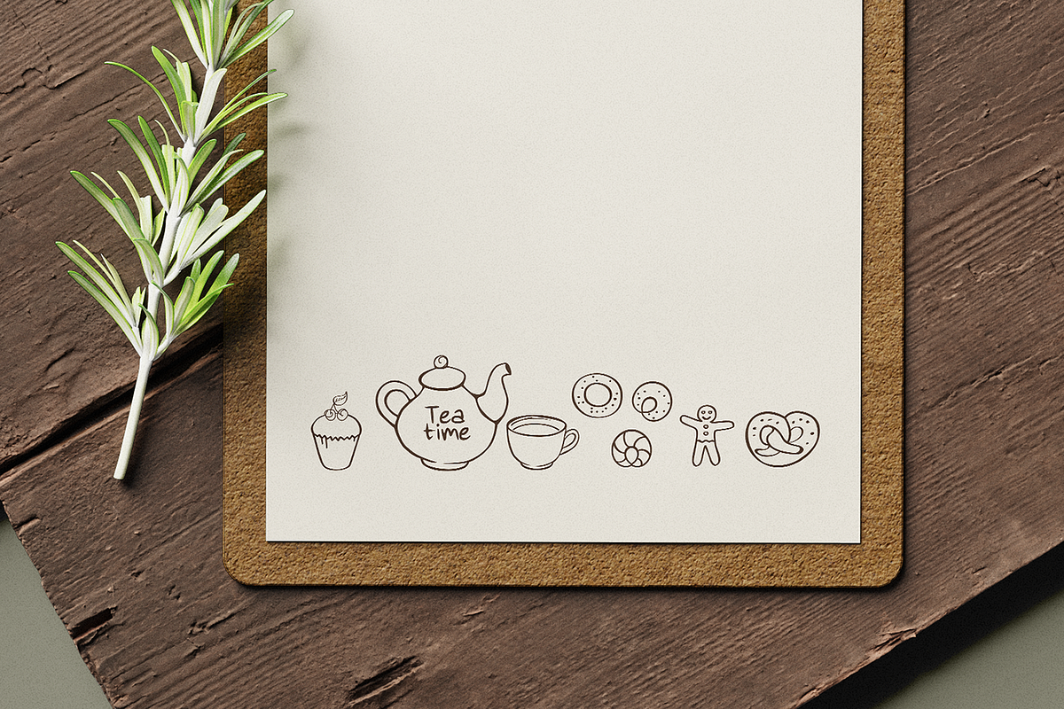 Hand drawn food elements., an Object Graphic by Tkoko vectors & patterns (Photo 12 of 12)