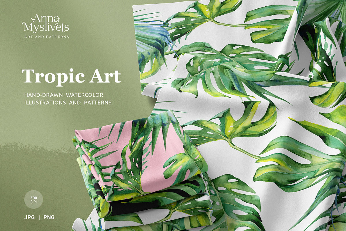 Tropic art, a Pattern Graphic by Anna Myslivets Art (Photo 1 of 5)