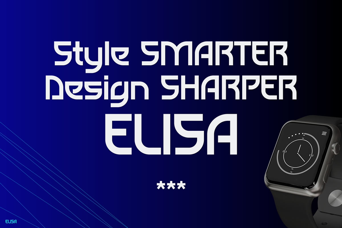 Elisa, a Sans Serif Font by Pinisi ART (Photo 3 of 10)