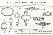 Baroque Border Collection, a Decorative Illustration by AW Studios (Thumbnail 4 of 6)