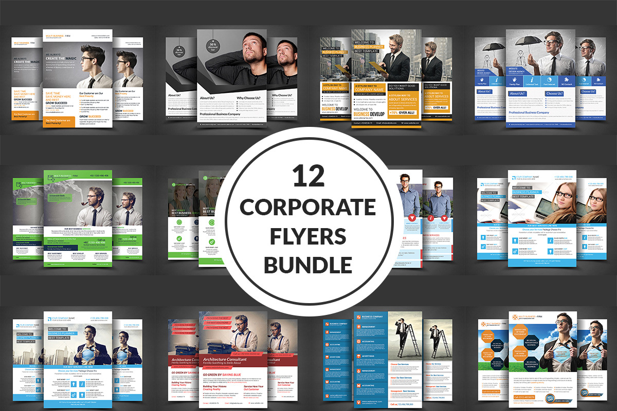 Corporate Flyer - Big Bundle, a Flyer Template by AfzaalGraphics