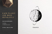 Space Collection with moon & planets, an Object Illustration by Chewie Co (Thumbnail 9 of 13)