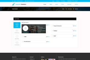 Galaxy- Travels PSD Website Template