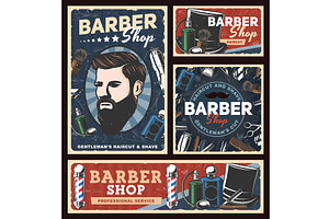 Barbershop Poles, Hairdresser Items