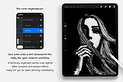 Procreate Ars Lineandi Pen Studio, a Brush Add-On by Brush Moment (Thumbnail 7 of 10)