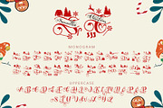 Samantha Christmas Monogram, a Handwritten Font by Yoga Letter (Thumbnail 5 of 7)