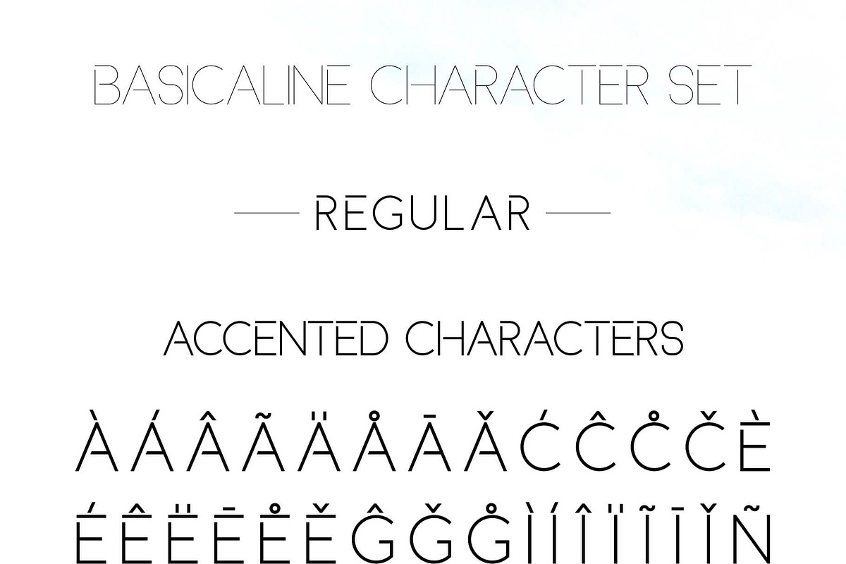 Basicaline Font Family - Sans Serif, a Sans Serif Font by RC graphics (Photo 12 of 21)