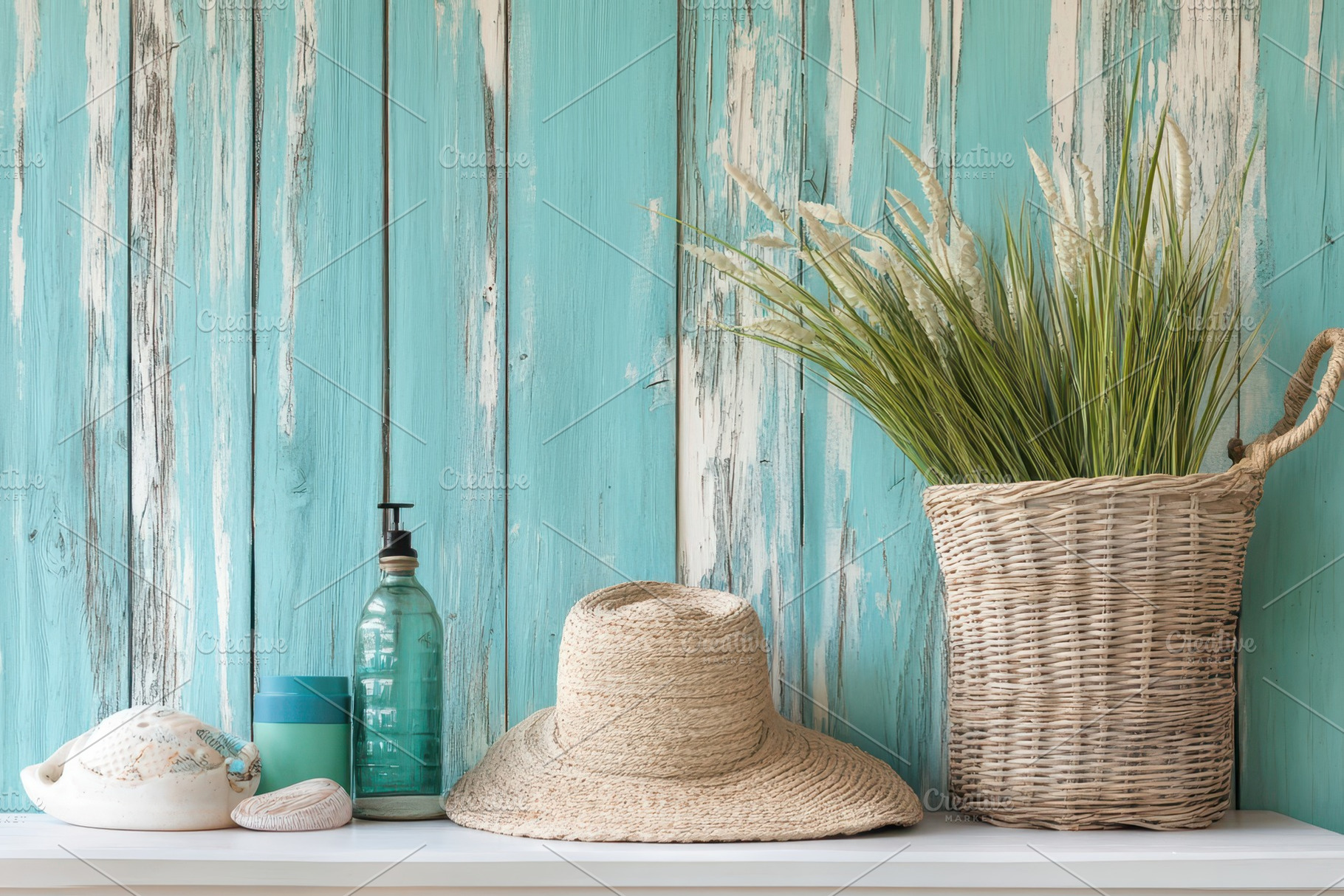 Coastal retreat beach essentials, a Photo by Pavel_design