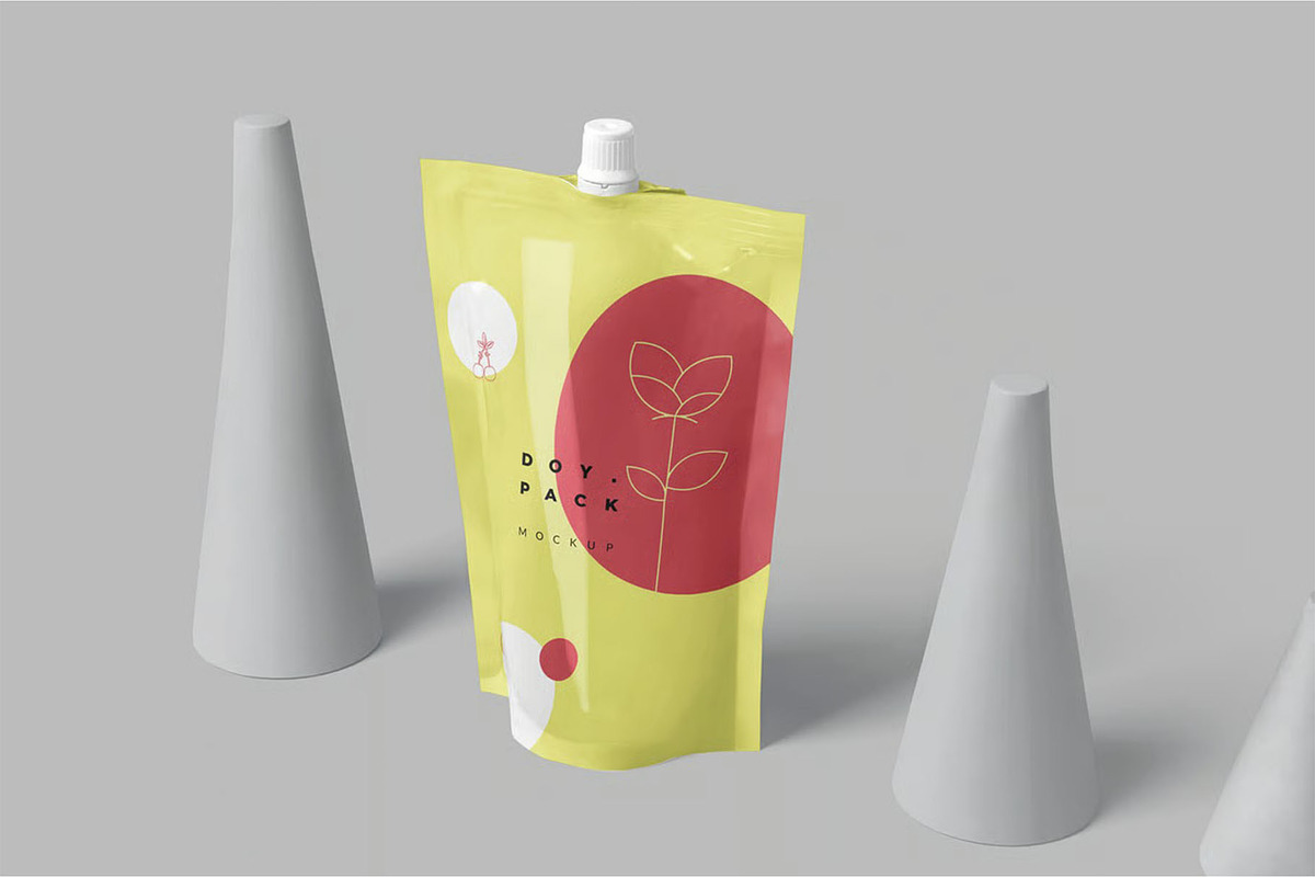Top Spout Standup Pouch Mockups, a Packaging Mockup by megostudi0 (Photo 3 of 7)