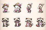 whimsical summer woodland animals, an Illustration by GatewayDesign (Thumbnail 4 of 9)