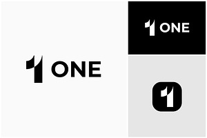 Number 1 One First Simple Logo, a Branding & Logo Template by ika trisiana