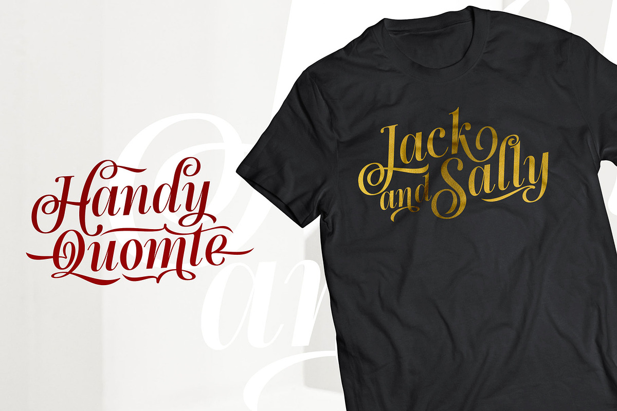 Handy Quomte, a Script Font by alit design (Photo 7 of 18)