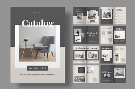 Catalog Layout, a Magazine Template by DreamLab22