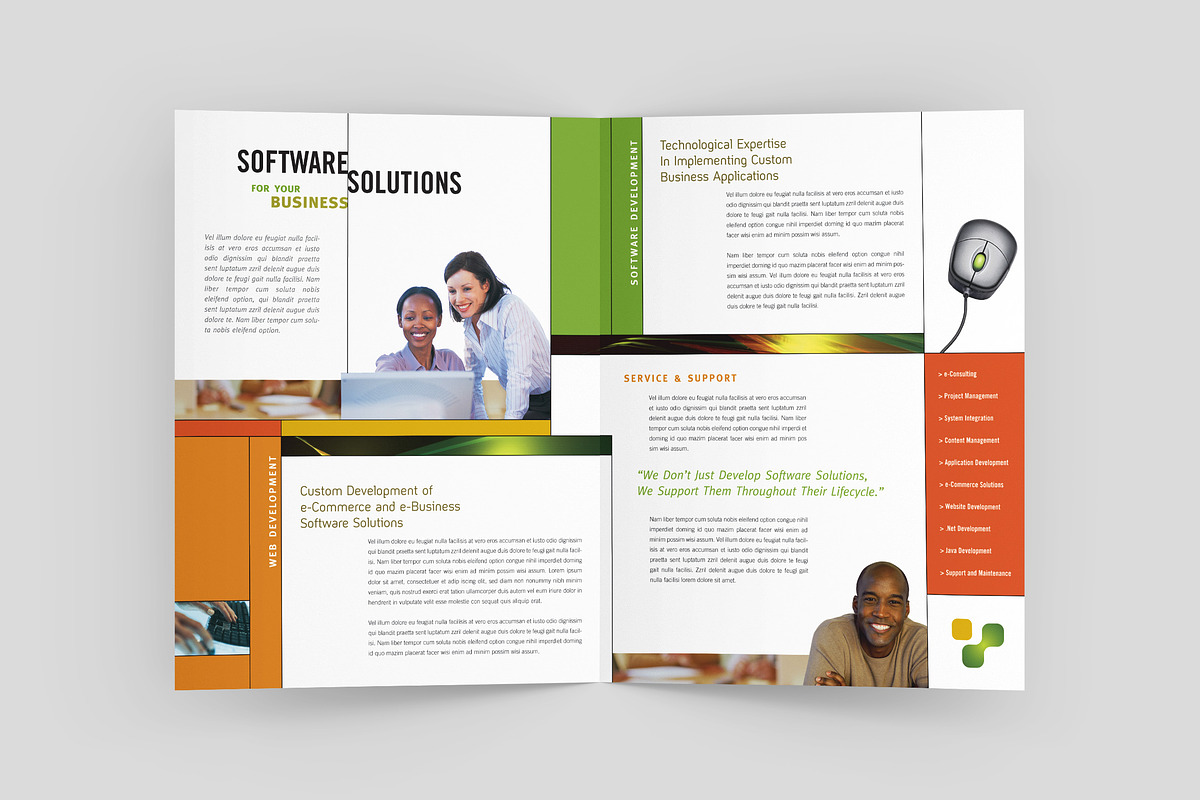 Web Development Brochure Template