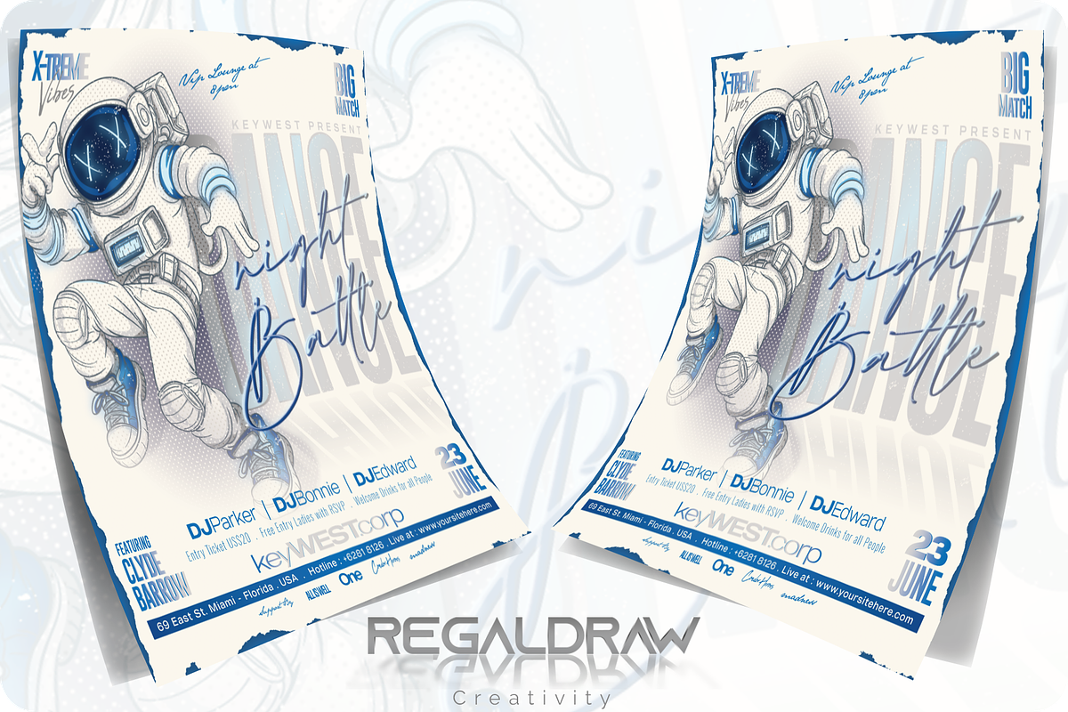 Dance Night Battle Flyer Template, a Flyer Template by regalDRAW (Photo 2 of 4)