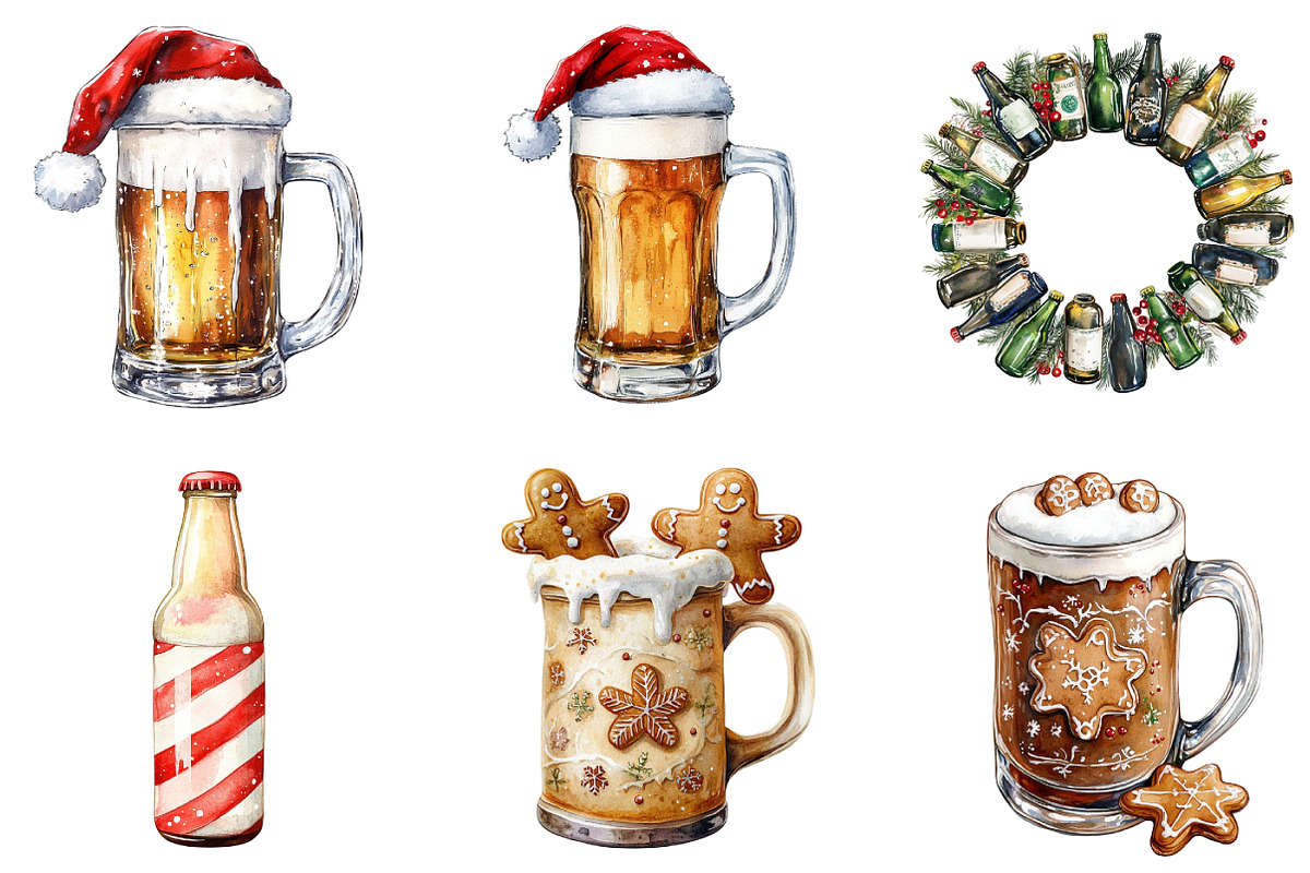 Christmas Beer Sublimation, an Illustration by DreamArtGraphic (Photo 5 of 5)