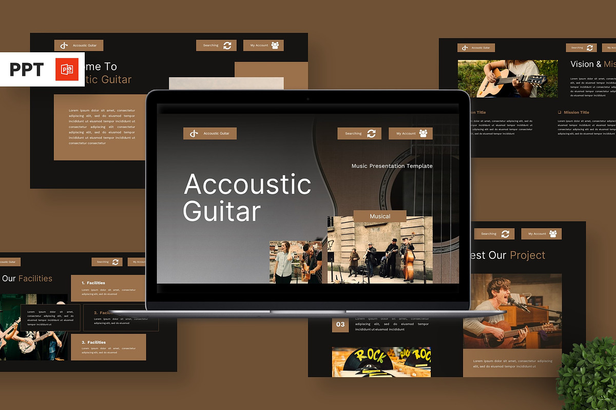 Accoustic Guitar - Music Powerpoint