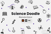 Science Doodle Illustration Element, an Object Graphic by SLAB! Design (Thumbnail 1 of 2)