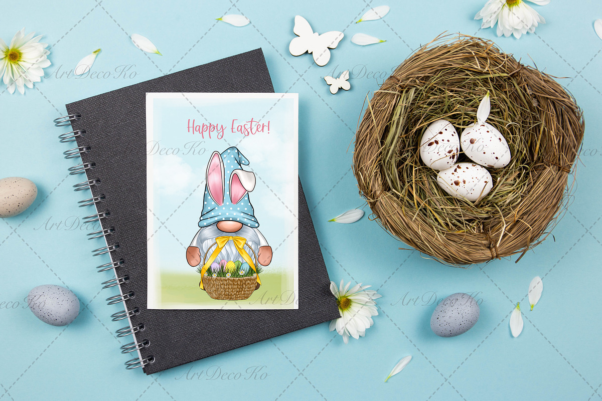Easter Bunny Gnomes, Easter, a Decorative Illustration by DekoArt (Photo 2 of 4)
