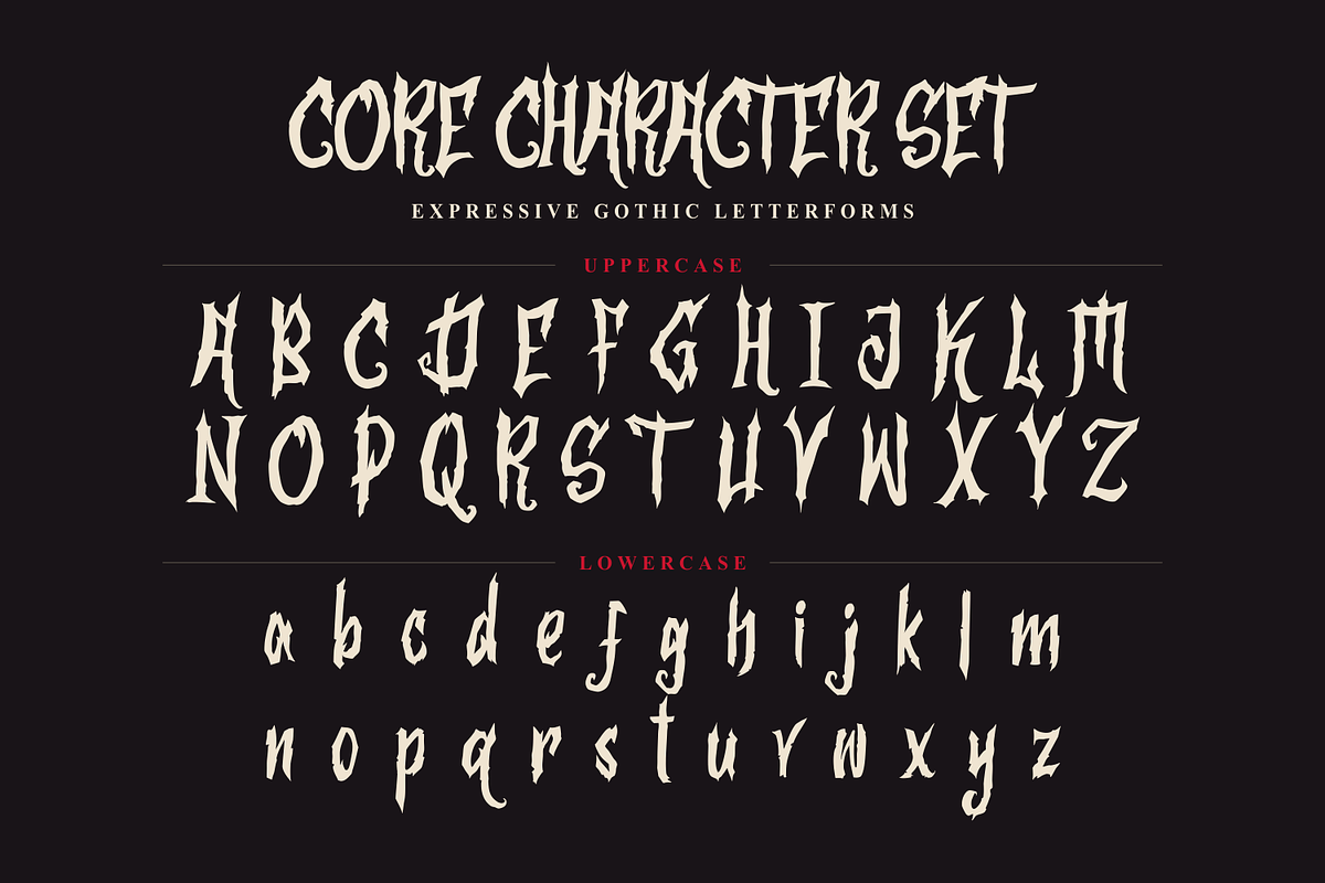 Death Curse - Gothic Horror Font, a Blackletter Font by agnyhasyastudio (Photo 14 of 17)