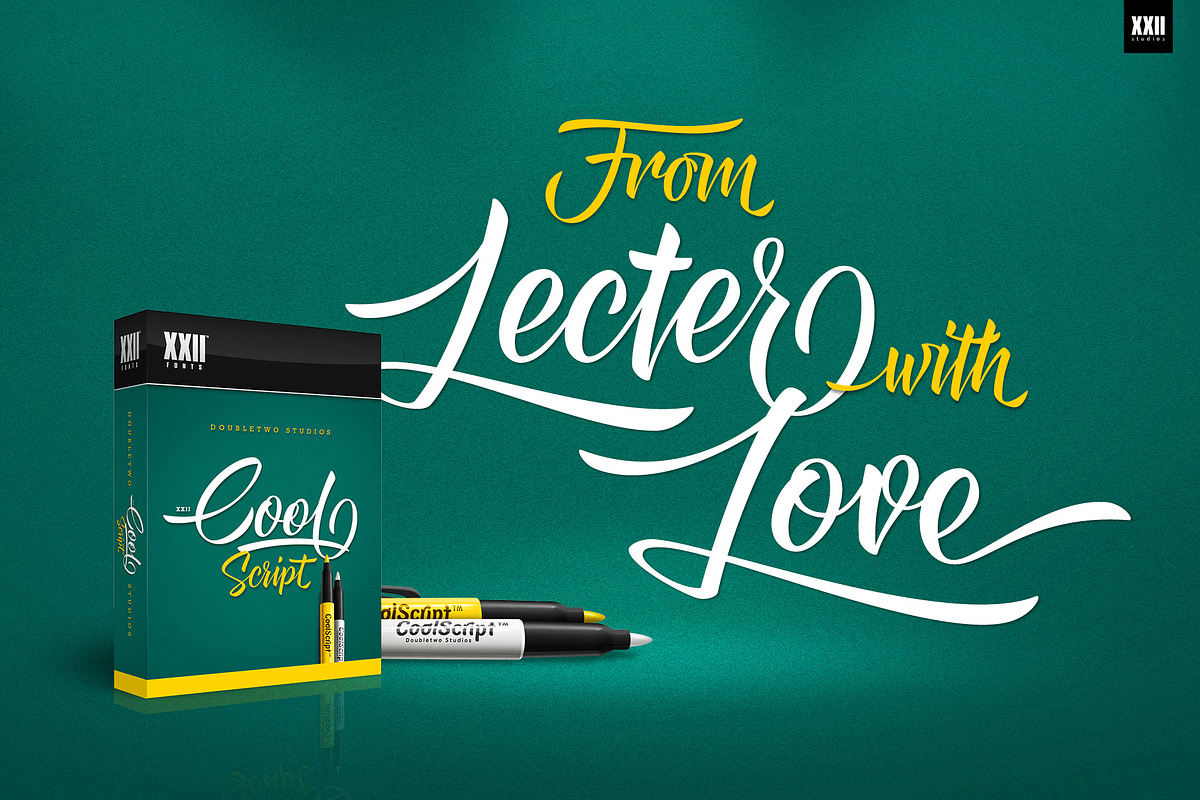 XXII Cool Script, a Script Font by Doubletwo Studios (Photo 11 of 11)