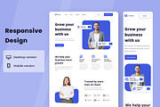 Finance Company Web Design, a Wireframe Template by INSPR STD (Thumbnail 3 of 6)