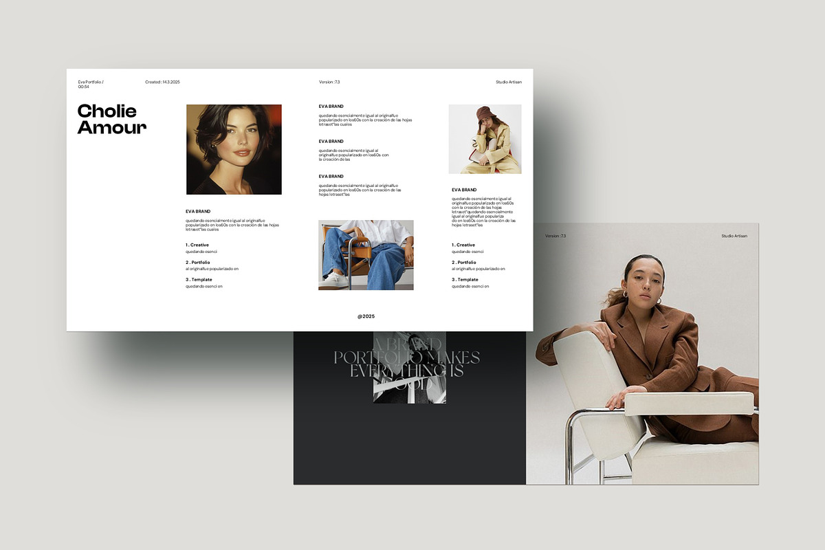 Eva | Portfolio Template, a Presentation Template by Studio Artisan (Photo 9 of 10)