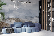 Wallpaper mockup Luxury living room, a Household Mockup by Hunny Badger (Thumbnail 1 of 9)