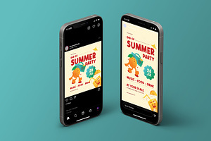 Summer Party Flyer, a Flyer Template by Neermana