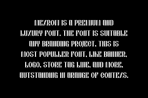 Mexrow - Premium & Luxury Font