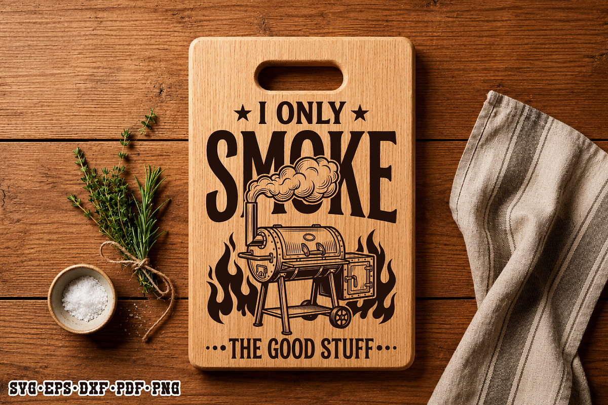I Only Smoke the Good Stuff SVG, an Object Illustration by Libby Wishes (Photo 3 of 3)