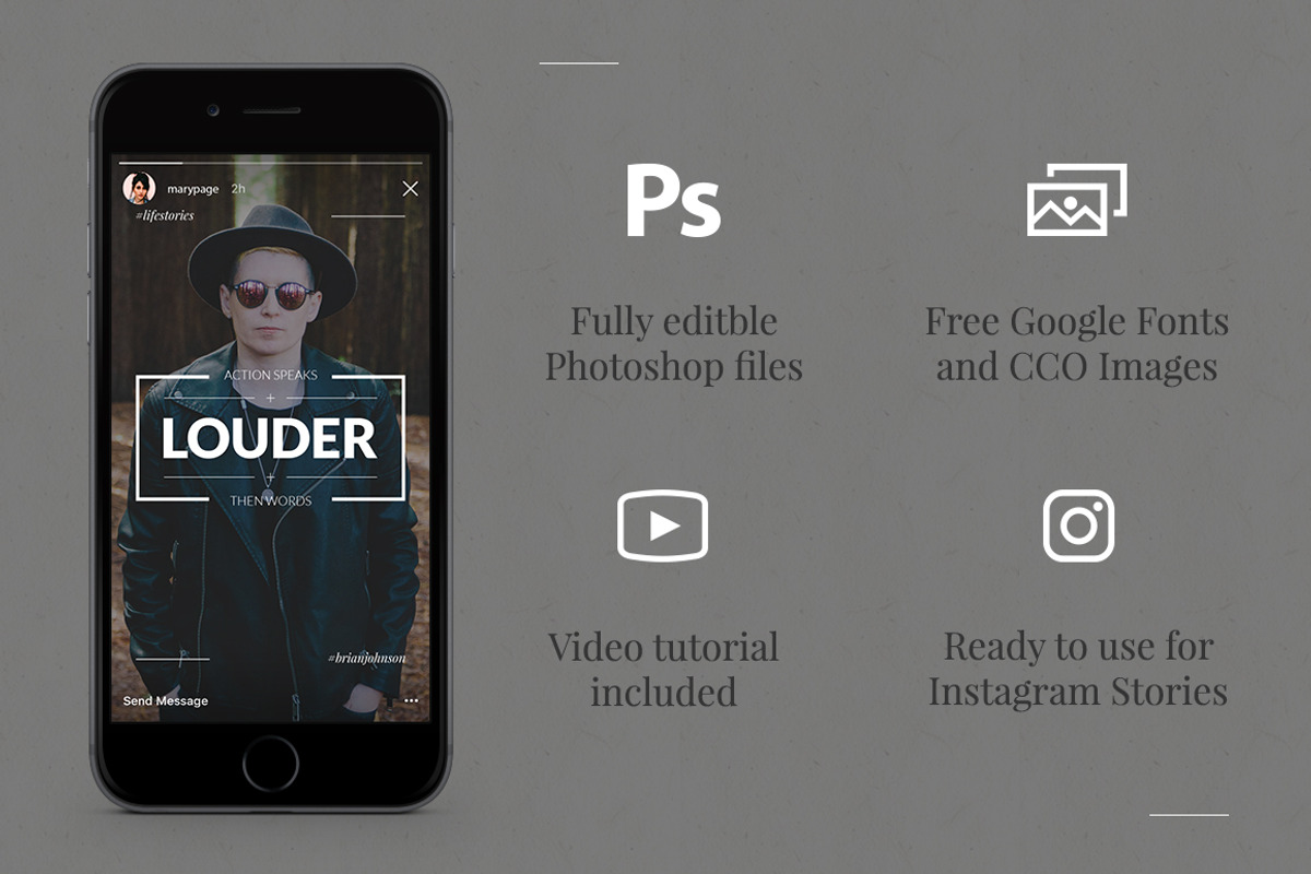 Blog Instagram Stories, a Social Media Template by Web Donut (Photo 2 of 5)