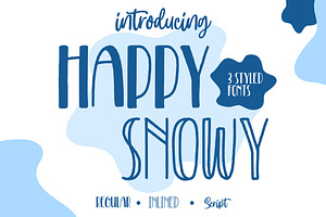 Happy Snowy - Font Trio