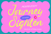 Journey Sighten Modern Script, a Script Font by Letterena Studios Script (Thumbnail 1 of 10)