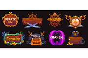 Pirate heraldry icons game asset, a Decorative Illustration by Vector Tradition (Thumbnail 2 of 3)