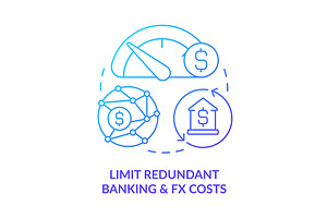 Limit redundant banking and FX costs, an Icon by IMG Visuals