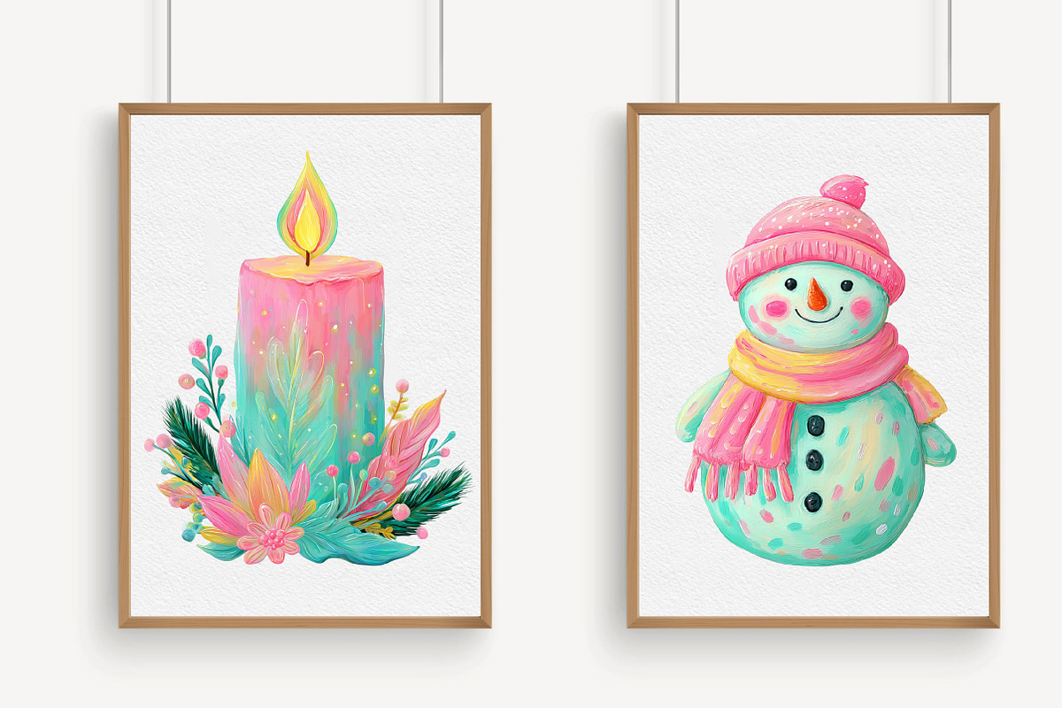 Brushstroke Christmas Clipart, an Illustration by Libby Wishes (Photo 6 of 7)
