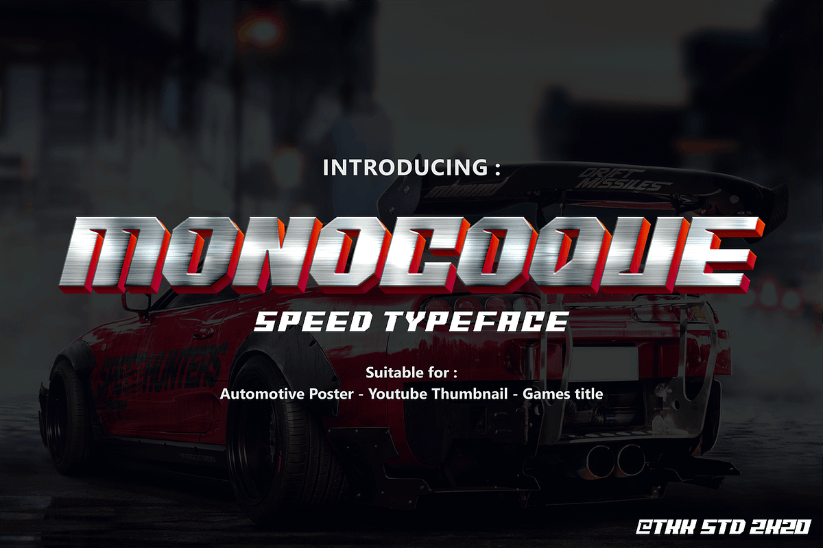 MONOCOQUE - Gaming Font, a Sans Serif Font by tokokoo (Photo 4 of 15)