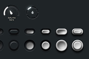 Buttons and Switches - Mega UI V1, an UI Kit Template by Giallo (Thumbnail 4 of 7)
